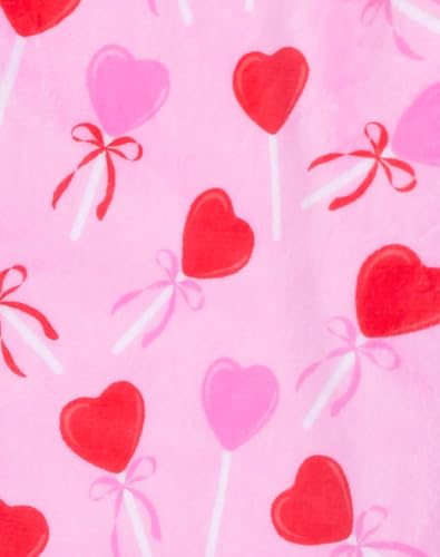Image of iscream Big Girls Silky Soft Pretty Print Plush Fleece Pants - Love Fest Collection