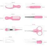 Baby-Grooming-Kit-Infant-Safety-Care-Set-with-Hair-Brush-Comb-Nail-Clipper-Nasal-AspiratorBaby-Essentials-Kit-for-Newborn-Girls-Boys-Pink-Baby-Grooming-kit