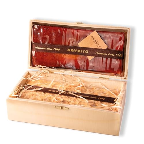 Peladillas y Turrones Navarro - Pack Turrones Artesanales - Receta Tradicional desde 1940 - Dulces Navideños - Regalo Navidad - Cesta de Navidad (Cesta 2 Unidades)