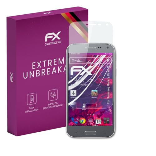 atFoliX Plastic Glass Protective Film compatible with Samsung Galaxy Beam 2, 9H Hybrid-Glass FX Screen Protector