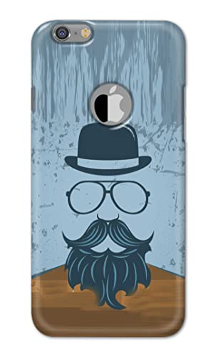 Image of PRINTFIDAA Mustache Beard and Hairstyle Hipster in Glasses Printed Designer Hard Case for Apple iPhone 6 Logo (4.7 inch) / iPhone 6S Logo (4.7 inch) Back Cover -(e) RPM1002