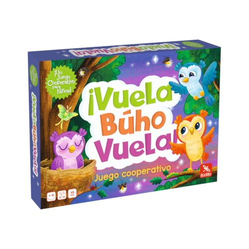 Ludilo - Vuela Búho Vuela | Juego de Mesa Cooperativo para Niños +4 Años | Juegos de Mesa para Niños | Juego Educativo de Estrategia y Planificación | Regalo Niño 4 Años