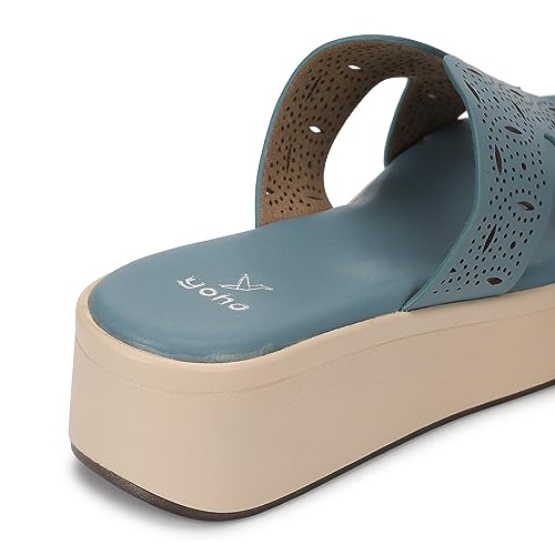 Image of YOHO Comfortable Wedges For Women | Latex Cushioning | Stylish & All Purpose | Vibrant Color | Travel Friendly | Modern Design