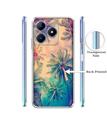 Image of Casotec Trees Design Printed Silicon Soft TPU Back Case Cover for Realme C63 4G / Narzo N63 4G
