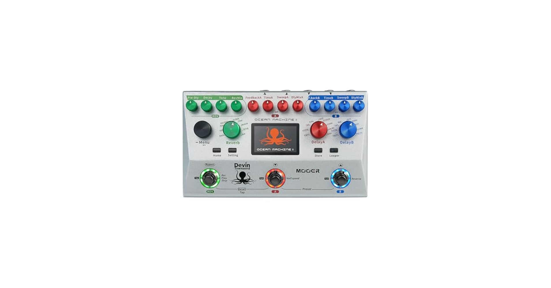 Amazon.com: MOOER Ocean Machine II Premium Dual Delay