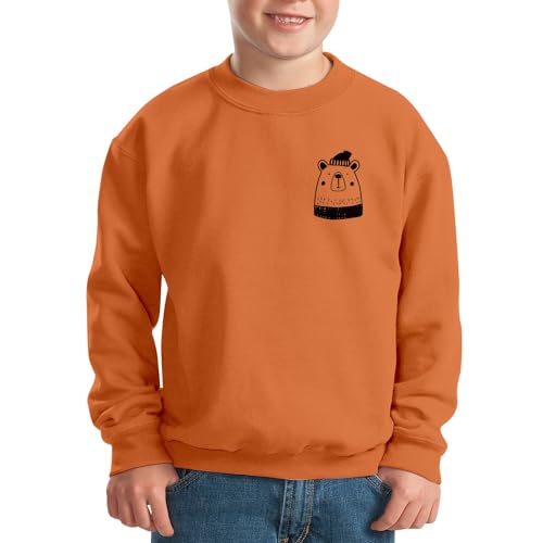 Sweatshirt enfant ours à bonnet idéal pour les sorties d'hiver