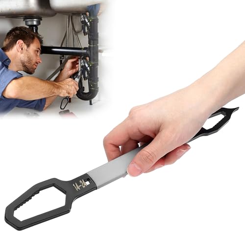 Image of GLUN Double End Plum Combination Wrench, Metal Multi-Function Universal Special Shaped Wrench Pack of 1
