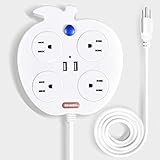 Surge Protector with 2 USB Ports