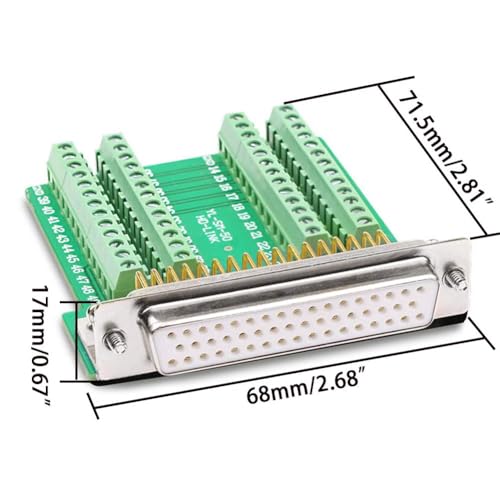 Conector DB50 sin soldadura, hembra D-SUB 50 pines miniatura 3