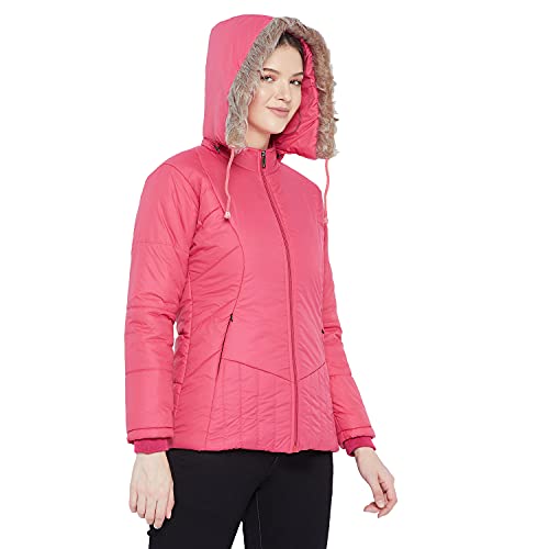 Image of VERO AMORE Women's Black winter wear full sleeve solid parka Jacket-2072A