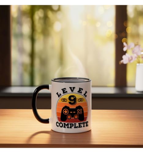 Taza de cerámica 11 oz aniversario de 9 años miniatura 3
