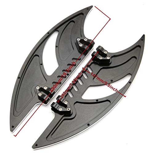 Happy-Motor For Harley Touring Floorboards Street Glide Special Flhxs Road King Flhx Footrest Footboards Toe Heel Shift Lever + Pedal Cover #TOP1