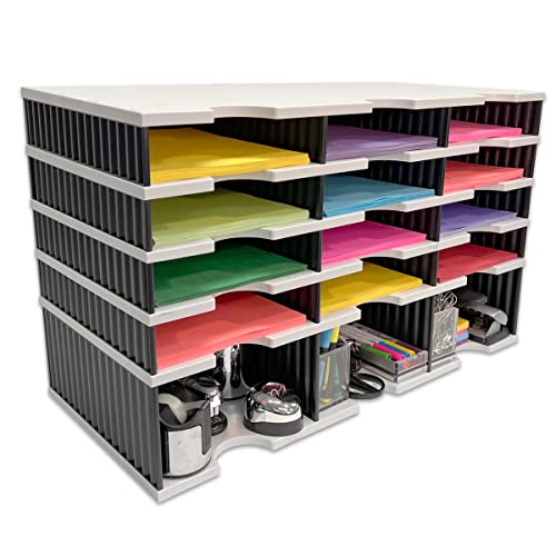 Office Desk Organizer with Riser and Storage