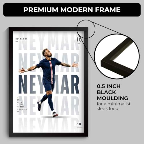 Image of Funk You Store Neymar Poster Framed | Neymar Wall Art Posters Framed | Brazilian Edition Football Legend | Premium Sports Decor for Football Fans | Motivational Wall Poster (F 254)