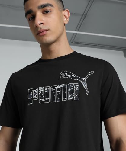Image of PUMA Men's Cotton Graphic Print Regular Fit T-Shirt