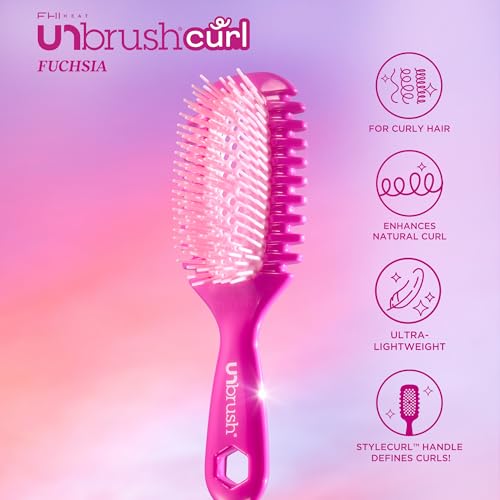 Image of FHI Heat UNbrush Curl Collection for Pain-Free Brushing & Curl Enhancing Styling for Curly Hair Types - Use on Wet Hair Only