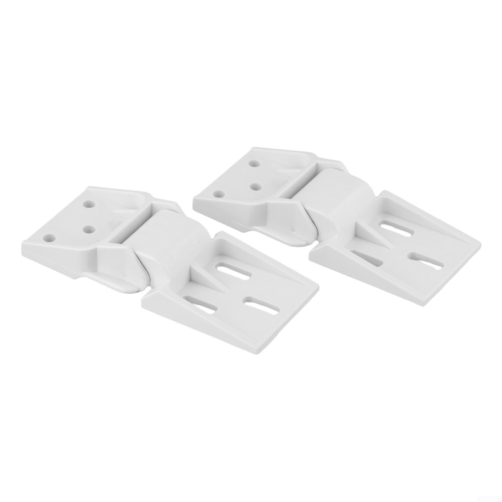 2 Pack Plastic Hinge for Haier Freezers Features 3 Pre Drilled Holes for Easy Installation and Long Lasting Use