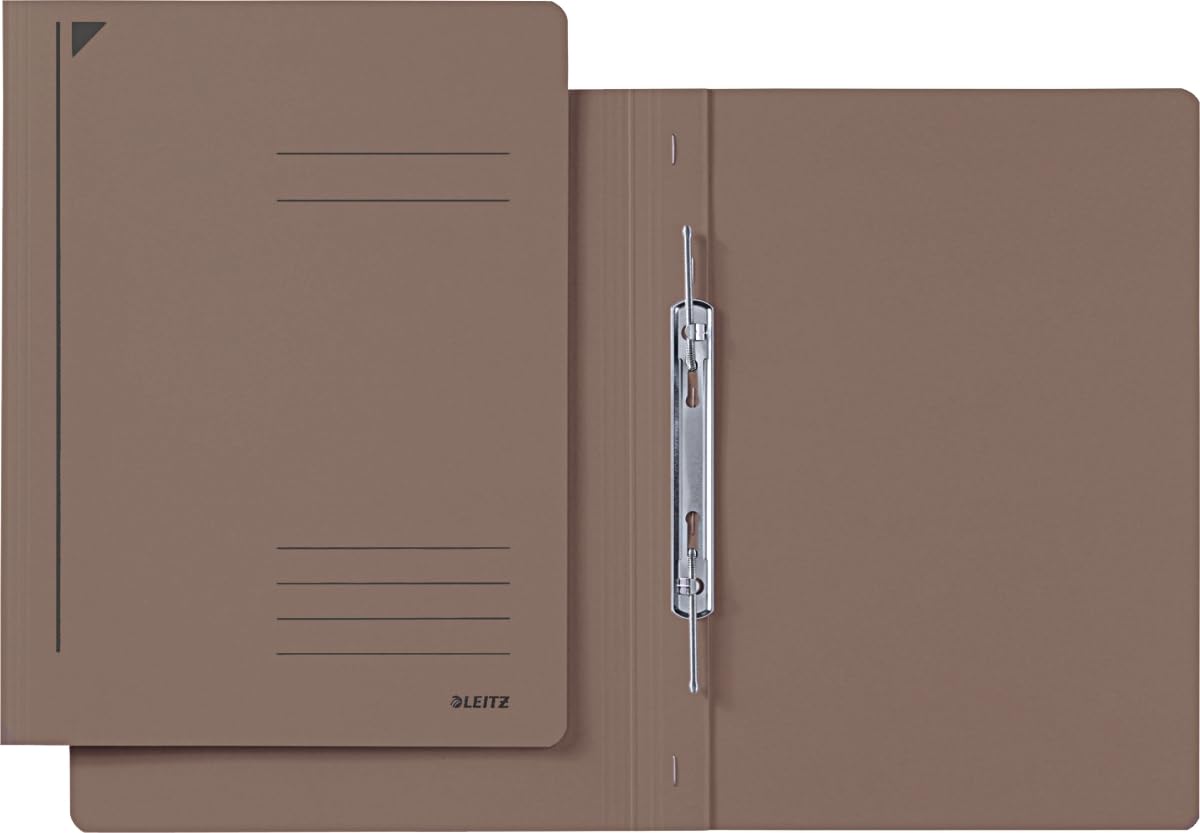 LEITZ 3040-00-75 3040 Spiral File A4 with Binding Coloured Chipboard Brown — image 1