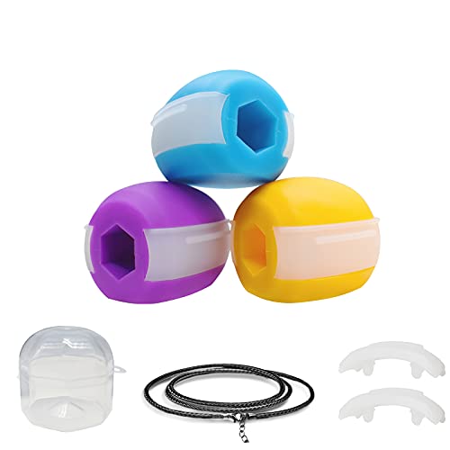 3 Packs Jawline Exerciser Facial Exerciser, Face and Neck Exercise Training device,Neckline Slimmer