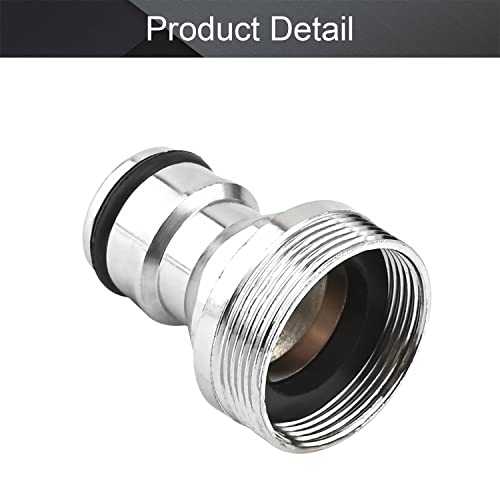 Othmro Garden Hose Quick Connect Nickel-plated Water Hose Fitting Connectors M22 Female Threaded Adapter 1pcs - Image 3