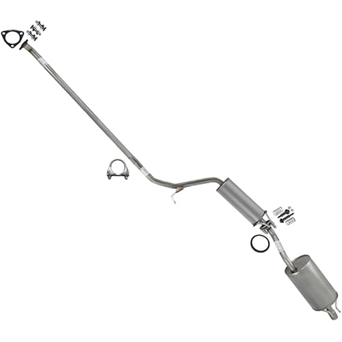 Exhaust Resonator Muffler System Kit Compatible for 2006-2011 Honda Civic 1.8L | Stainless Steel | Northeastern Exhaust | Includes Gaskets, Clamp, and Bolt kits | Automotive Replacement Part