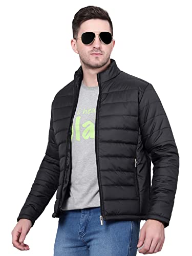 Image of KOTTY Men's Nylon Regular Solid Stylish Designed for Comfort and Warmth Puffer Jacket