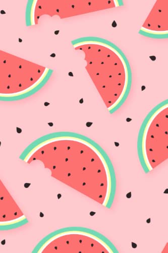 Watermelon Pattern Notebook | 6 x 9, 100 College-Ruled Pages: Aesthetic Fruit-Themed Journal for School Work or Home image 2