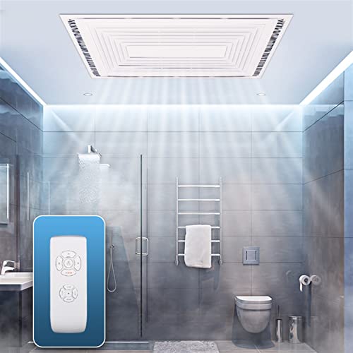 Ventilador de techo 30×60CM, ventilador extracto doble motor rectangular de alta potencia, ventilador extractor silencioso y potente para baño miniatura 7