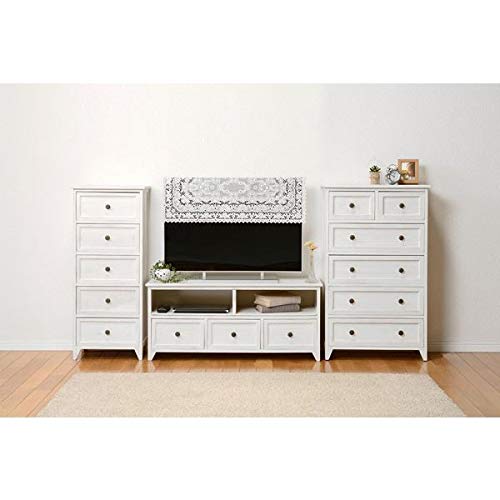 Amazon｜木製フレームロータイプテレビ台 94センチ幅 ウォッシュ