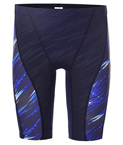 FEOYA Men's Athletic Training Jammer Swimsuit Quick Dry Chlorine Resistant Durable Swimming Trunk