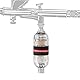 Sagud Airbrush Feuchtigkeitsfang Der Neue Premium Airbrush Inline Mini Luftfilter Airbrush Wasserfeuchte Ölfalle Separator Kit zum Anschluss an Airbrush und Schlauch mit 1/8 Gewinde