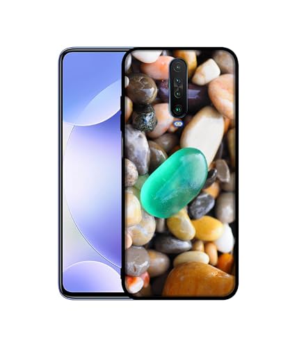 Image of Sea Stones Design Premium 2D Printed Metal Back Case Cover for Mi Redmi K30 4G / Poco X2 4G