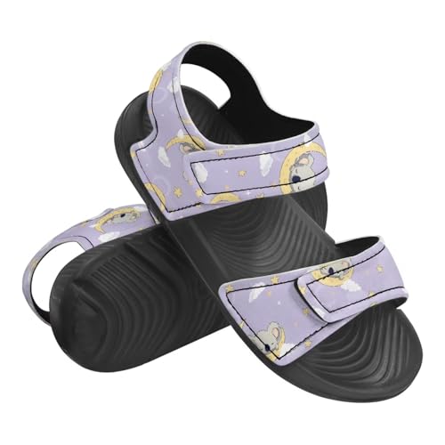 Toddler Boys Girls Double Buckle Sandals Breathable Lightweight Adjustable Water Sandal for Toddler Little Kids Black Sole3