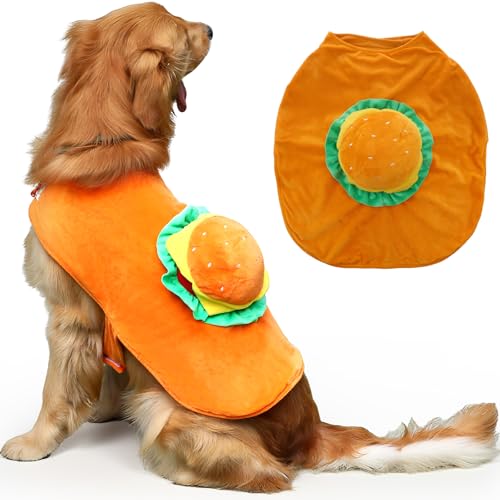 Disfraz de hamburguesa para perro talla XL