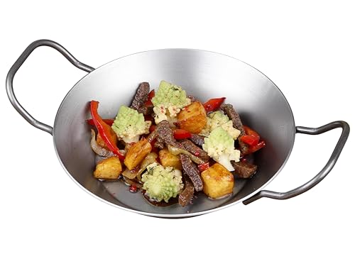 chg Robuste Eisenpfanne mit 2 Griffen, 20 cm, 2 mm Wandstärke Set 292-01