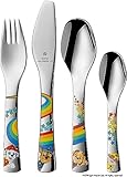 Das Kinder Besteck eignet sich ideal als Taufgeschenk oder zur Geburt eines Kindes. Alle WMF Kinder Bestecke lassen sich gravieren und werden in einem hochwertigen Geschenkkarton geliefert