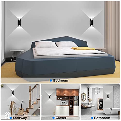 KAWELL 10W Creative Modern Wall Light LED Wall Wash Lights Waterproof IP65 Aluminum Wall Lamp LED Indoor Outdoor for Bedroom Living Room Bathroom Entrance Stairs Porch Corridor - Image 3