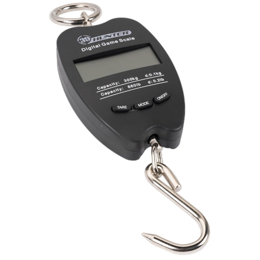 Báscula de pesca electrónica hasta 300 kg digital suspendida para pesar equipaje viaje balanza con gancho