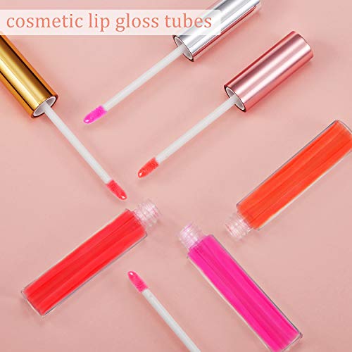 Blulu 30 Piece Lip Gloss Tube 10 Ml Empty Refillable Lip Balm Bottle Clear Plastic Lip Gloss Container Reusable Lipstick Bottle With Rubber Insert For Lipstick (Assorted Colors) #TOP4