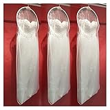 Zhong Ying Hochzeitskleid Abdeckung Tasche Brautkleid Lange Kleidung Staubabdeckung Protektor Kleidungsstück Staubdicht doppelseitig Transparent (Specification : 155x58x9cm)