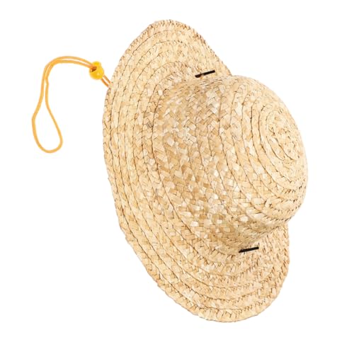 BESPORTBLE Boy Girl Straw Hat Uv Protection Sun Visor Beach Hat for Boys and Girls Khaki