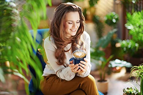 Civago Stainless Steel Coffee Mug Cup With Handle, 12 Oz Double Wall Vacuum Insulated Tumbler With Lid, Reusable And Durable Travel Coffee Cup Thermal Cup,Navy Blue #TOP4