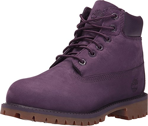 Image of Timberland 6 Inch Premium Waterproof Boots Purple tb0a14uc (2.5 M US)