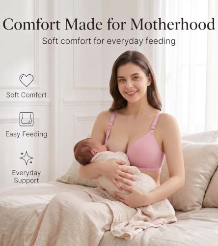 Image of DClub Nursing Maternity Bra Women's Seamless Lace Bras Wireless Breastfeeding Bra Breathable Bralette Pregnant Bras