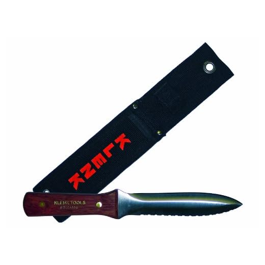 DA71000 KLENK TOOLS Dual Duct / Insulation Knife - Rosewood Handle