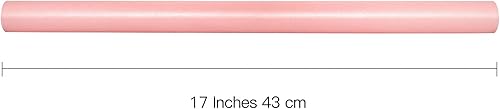 Miniatura 2 de RUSPEPA Papel de regalo rosa mate, color liso perlado, papel lustre perfecto para bodas, cumpleaños, Navidad, baby shower, 17 pulgadas x 32.8 pies