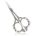 Price comparison product image Amazon Brand - Eono Scissors Embroidery Scissors Sewing Craft Shear Crochet Scissors for Thread DIY Art Work Crafting Knitting Silver European Style Plum Blossom Scissors 4.5 inch