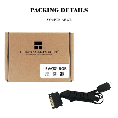 Image of Thermalright 5V 3PIN A-RGB Fan Controller, 5V Lighting Controller, Computer case Fan Controller, Supports 3PIN Lighting Interface, SATA Power Supply