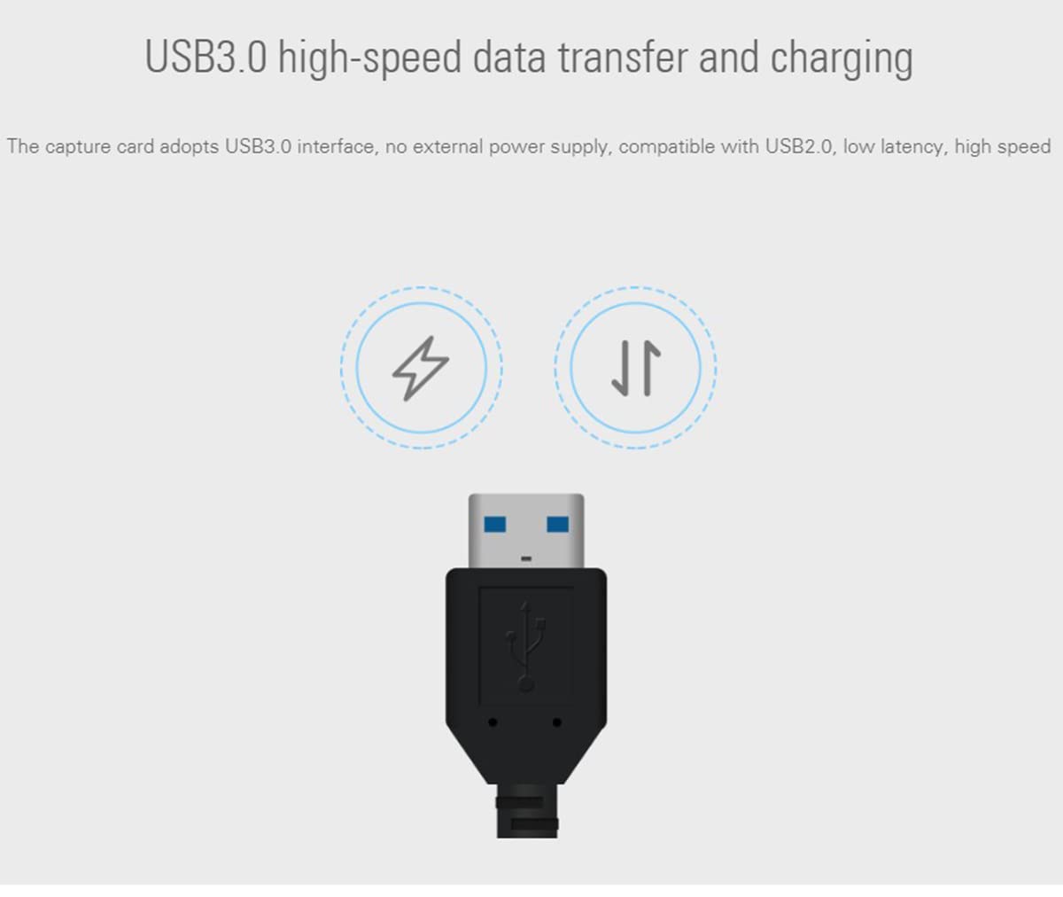 MyGica Schede di acquisizione video - Scheda di acquisizione HDMI a USB 3.0 - HD 4K 30fps - Registrazione diretta sul computer per giochi, streaming, lezioni, videoconferenze o trasmissioni dal vivo