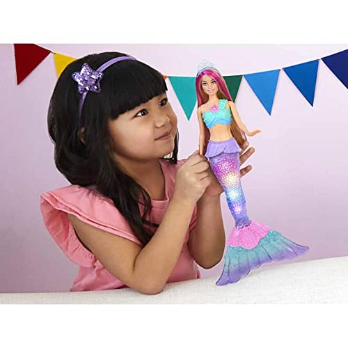 Barbie - Sirène Lumières De Rêve - Poupée - des 3 Ans
